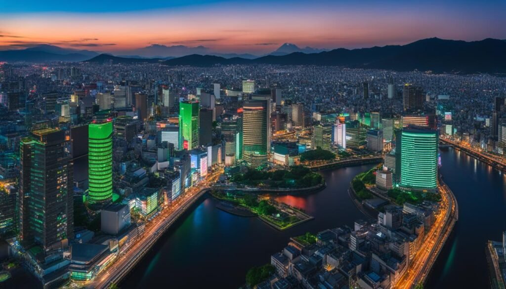 Osaka skyline