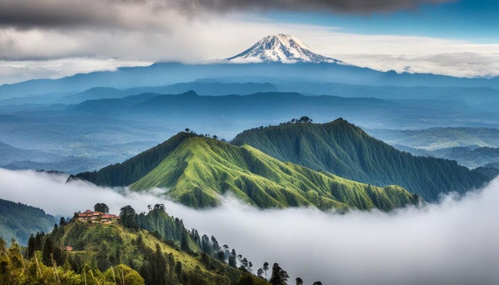 volcanic mountains